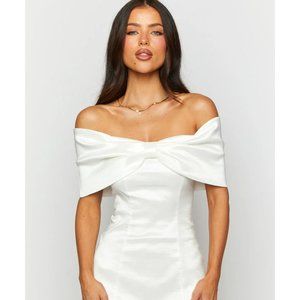 Lissy White Mini Dress from Beginning Boutique